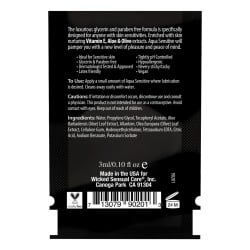 Wicked Sensual Care Hypoallergenic Aqua Sensative Waterbased Lubericant - .1 oz
