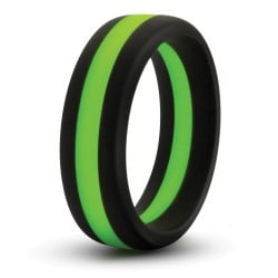 Blush Performance Silicone Go Pro Cock Ring - Black/Green