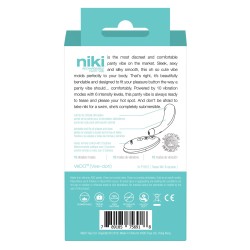 VeDO Niki Rechargeable Panty Vibe - Tease Me Turquoise