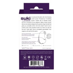VeDO Suki Rechargeable Vibrating Sucker - Deep Purple