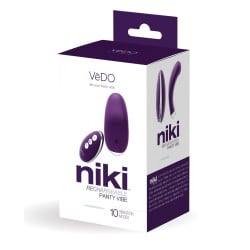 VeDO Niki Rechargeable Panty Vibe - Deep Purple