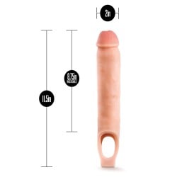 Blush Performance Plus 11.5" Silicone Cock Sheath Penis Extender - Flesh