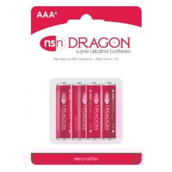 Dragon Alkaline Batteries - AAA Pack of 4