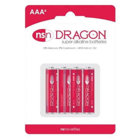 Dragon Alkaline Batteries - AAA Pack of 4