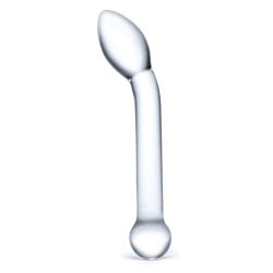 Glas 8" Slimline G-Spot Glass Dildo