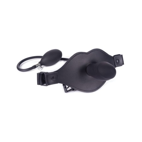 Spartacus Inflatable Silicone P Gag w/Leather Strap