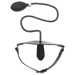 Spartacus Inflatable Silicone P Gag w/Leather Strap