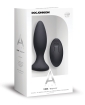 A Play Rechargeable Silicone Beginner Anal Plug w/Remote - Black