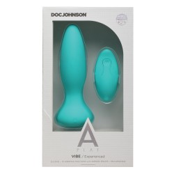 A Play Rechargeable Silicone Experienced Anal Plug w/Remote - Teal