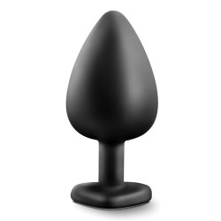 Blush Temptasia Bling Plug w/Gem Large - Black