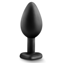 Blush Temptasia Bling Plug w/Gem Small - Black