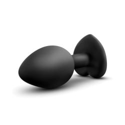 Blush Temptasia Bling Plug w/Gem Small - Black