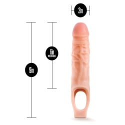 Blush Performance 9" Cock Sheath Penis Extender - Flesh