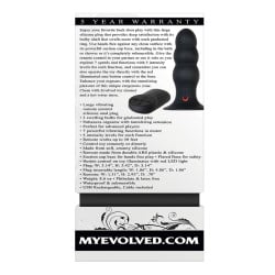 Evolved Kong Rechargeable Anal Plug - Black