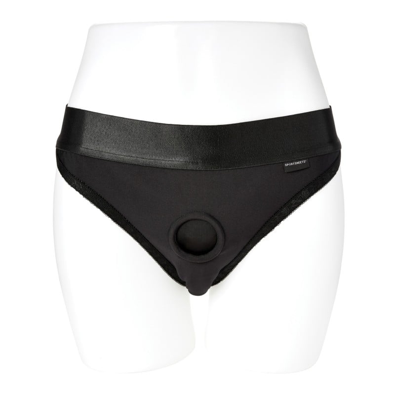 Sportsheets Em.Ex. Silhouette Harness XX-Large - Black Sportsheets Em.Ex. Silhouette Harness XX-Large - Black