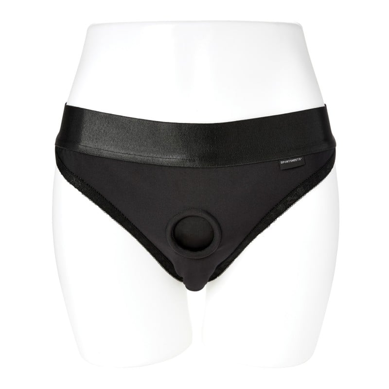 Sportsheets Em.Ex. Silhouette Harness XXX-Large - Black Sportsheets Em.Ex. Silhouette Harness XXX-Large - Black