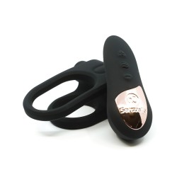 Sensuelle Silicone Remote Control XLR8 Turbo Boost Cock Ring - Black