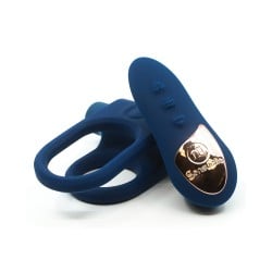 Sensuelle Silicone Remote Control XLR8 Turbo Boost Cock Ring - Navy