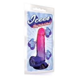 Icees Jelly TPR Gradient Dong Large - Pink/Plum