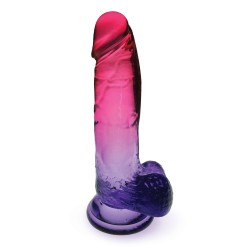 Icees Jelly TPR Gradient Dong Large - Pink/Plum