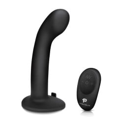 Pegasus 6" Rechargeable P-Spot G-Spot Peg w/Adjustable Harness & Remote Set - Black