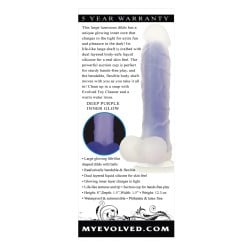 Evolved Luminous Dildo Non Vibrating - Purple