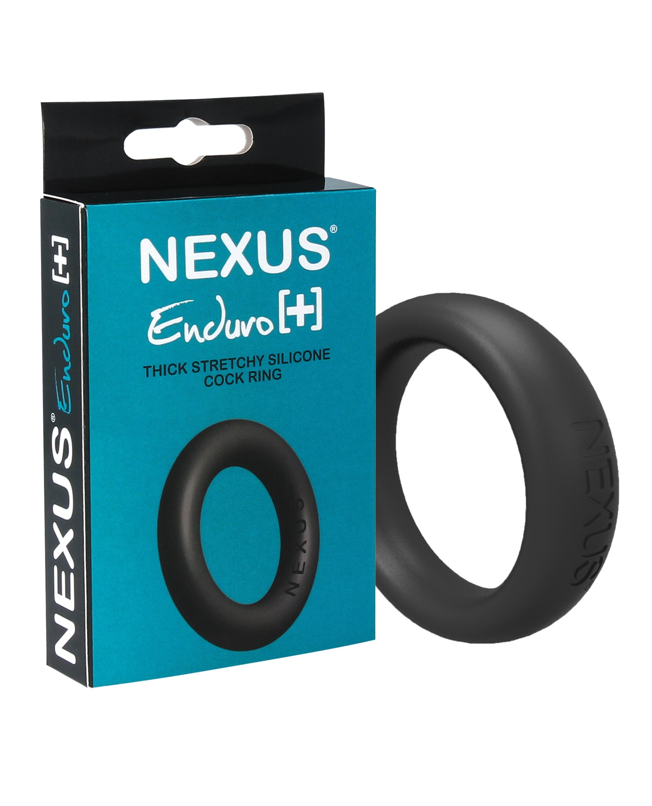 Nexus Enduro Plus Silicone Cock Ring - Black by Libertybelle
