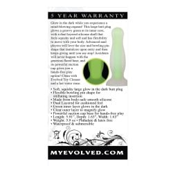 Evolved Luminous Anal Plug Large - Green