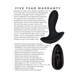 Zero Tolerance The Gentleman Rechargeable Prostate Massager - Black