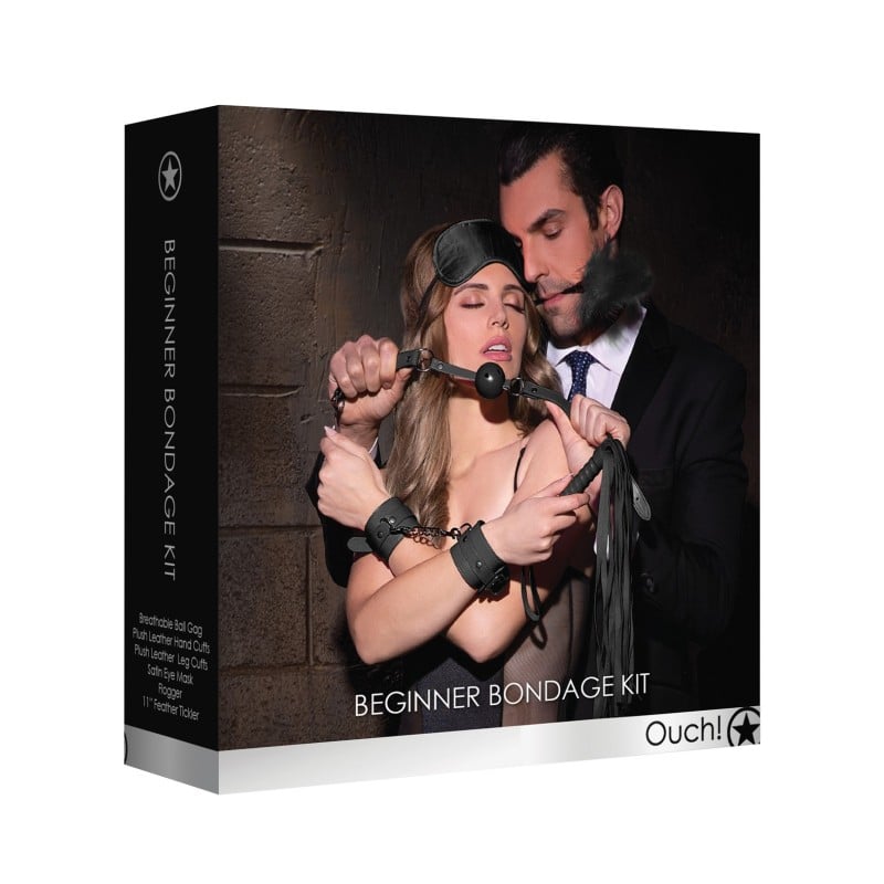 Shots Ouch Beginners Bondage Kit - Black Shots Ouch Beginners Bondage Kit - Black