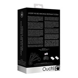 Shots Ouch Under The Bed Bindings Restraint System - Black