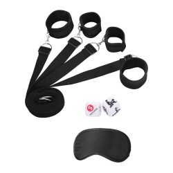 Shots Ouch Under The Bed Bindings Restraint System - Black