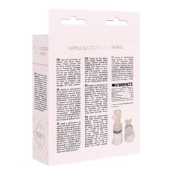 Shots Pumped Nipple Suction Set - Small Clear