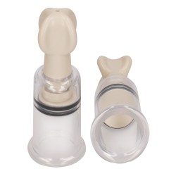 Shots Pumped Nipple Suction Set - Small Clear