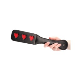 Shots Ouch Hearts Paddle - Black