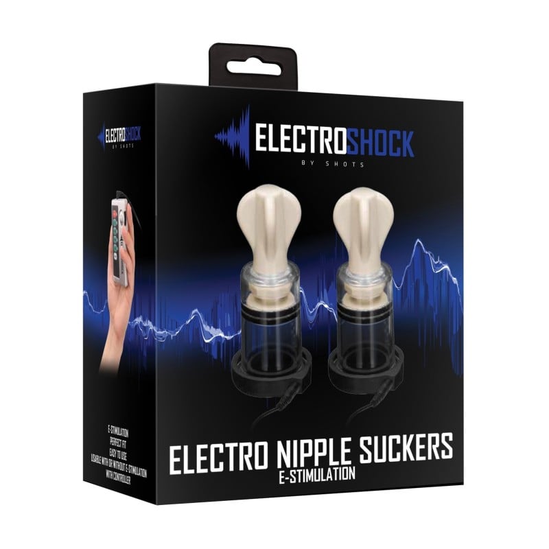 Shots Electroshock Nipple Suckers - Clear Shots Electroshock Nipple Suckers - Clear