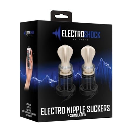 Shots Electroshock Nipple Suckers - Clear