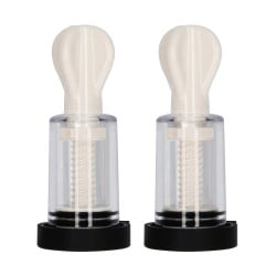 Shots Electroshock Nipple Suckers - Clear