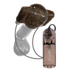 Classix Dual Vibrating Head Teaser - Black/Smoke