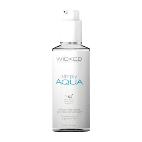 Wicked Sensual Care Simply Aqua Water Based Lubricant - 2.3 oz Fragrance Free