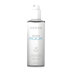 Wicked Sensual Care Simply Aqua Water Based Lubricant - 4 oz Fragrance Free