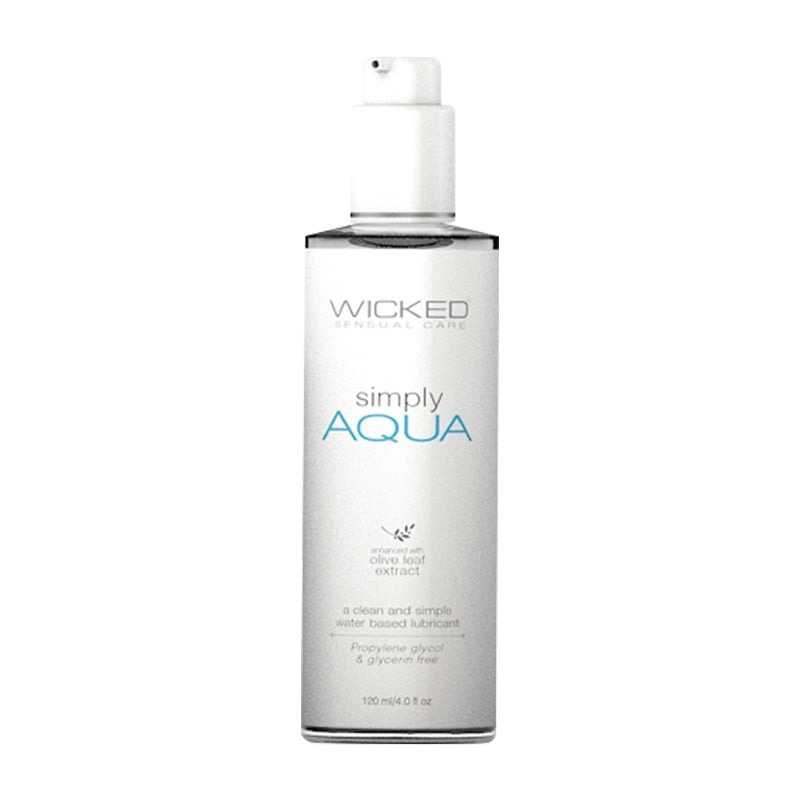 Wicked Sensual Care Simply Aqua Water Based Lubricant - 4 oz Fragrance Free Wicked Sensual Care Simply Aqua Water Based Lubricant - 4 oz Fragrance Free