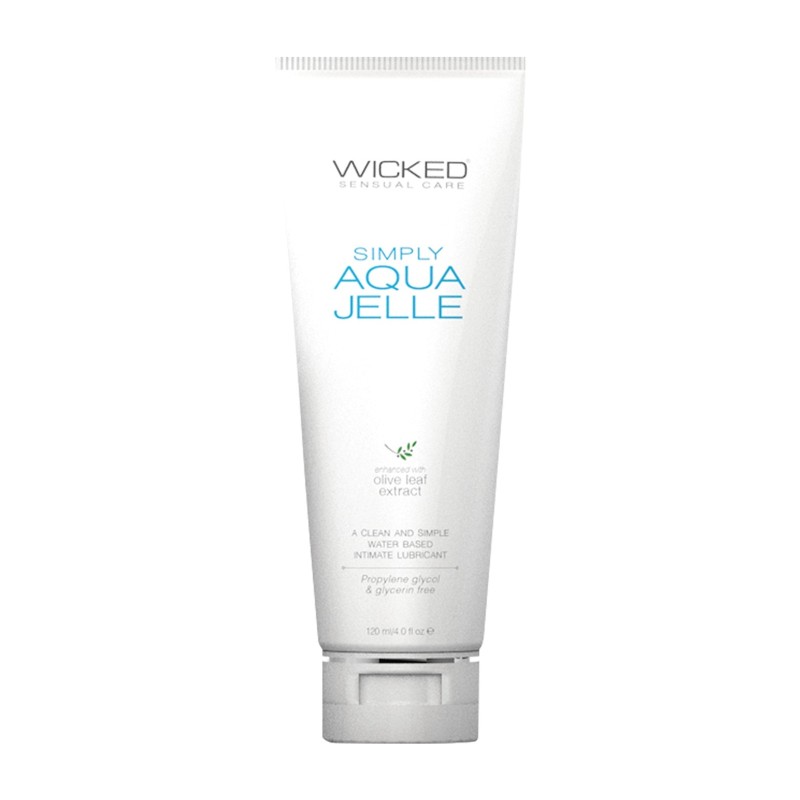 Wicked Sensual Care Simply Aqua Jelle Water Based Lubricant - 4 oz Fragrance Free Wicked Sensual Care Simply Aqua Jelle Water Based Lubricant - 4 oz Fragrance Free