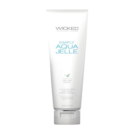 Wicked Sensual Care Simply Aqua Jelle Water Based Lubricant - 4 oz Fragrance Free