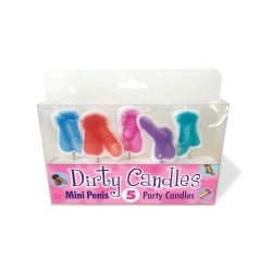 Mini Penis Dirty Candle Set - Set of 5