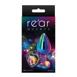 Rear Assets Mulitcolor Heart Medium - Rainbow