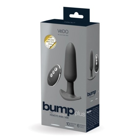 VeDO Bump Plus Rechargeable Remote Control Anal Vibe - Just Black