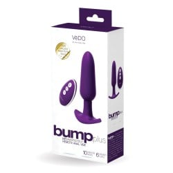 VeDO Bump Plus Rechareable Remote Control Anal Vibe - Deep Purple
