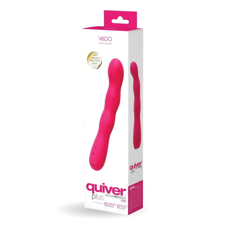 VeDO Quiver Plus Rechargeable Vibe - Foxy Pink VeDO Quiver Plus Rechargeable Vibe - Foxy Pink