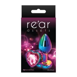 Rear Assets Mulitcolor Heart Small - Pink